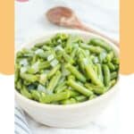Homemade KFC green beans with onions in a bowl.