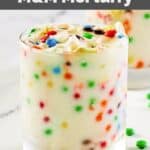 Homemade McDonald's M&M McFlurry treat.