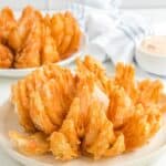 Copycat Outback Steakhouse bloomin onion and dipping sauce.