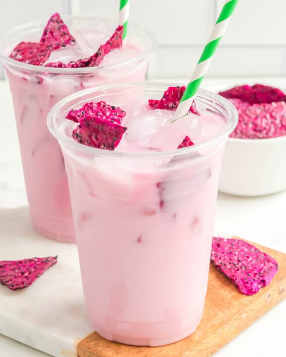 Copycat Starbucks dragon drink refreshers.
