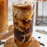 Copycat Starbucks oleato golden foam cold brew coffee drink.