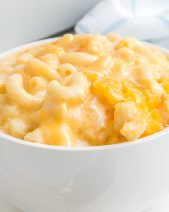 A bowl of copycat Sweetie Pie's mac and cheese.
