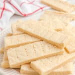 Copycat Walkers shortbread cookies on a plate.