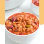 A bowl of homemade Wendy's Chili