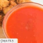 Closeup of a bowl of homemade Chick Fil A Polynesian sauce.
