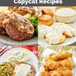 Copycat Cracker Barrel recipes photo collage.