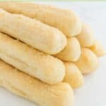 A pile of homemade Little Caesars crazy bread.