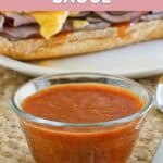 A bowl of homemade Arby's sauce.