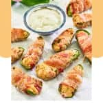 Buffalo chicken poppers and dipping sauce.