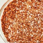 Closeup overhead view of homemade coffee rub.