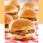 Homemade Krystal burgers on parchment paper.