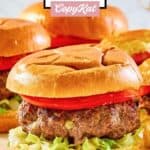 Homemade copycat 21 Club burger.