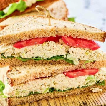 Copycat Chick Fil A chicken salad sandwich.