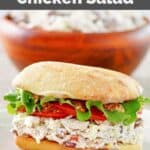 Homemade Newk's chicken salad sandwich.