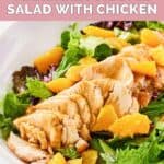 Homemade TGI Friday's mandarin orange salad with grilled chicken.