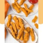 Homemade Burger King chicken fries on two plates.