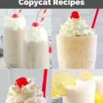 Four copycat Chick Fil A milkshakes.
