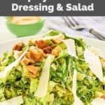 Homemade Houston's Caesar salad tossed with spicy Caesar dressing.