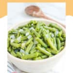 A bowl of homemade KFC green beans.