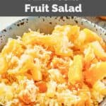 A bowl of Luby's ambrosia fruit salad.