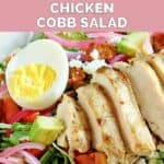 Homemade Panera Bread green goddess chicken cobb salad.