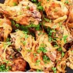 A pile of homemade Anthony's coal fired chicken wings.