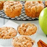 Walnut apple cinnamon muffins.
