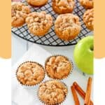 Homemade apple walnut muffins.