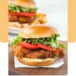 Homemade BK royal crispy chicken sandwiches.