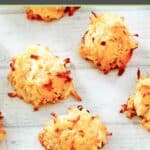 Homemade coconut macaroon cookies.