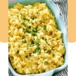 Instant Pot risotto with parmesan cheese in a serving dish.