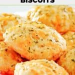 Homemade Red Lobster cheddar bay biscuits in a pile.