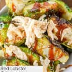Homemade Red Lobster crispy Brussels sprouts in a bowl.