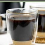 Vietnamese coffee in a mug.