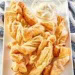 Homemade Cinnabon stix and cream cheese frosting dip.