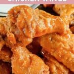 Several homemade Hooters wings.