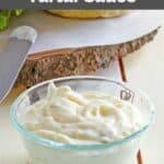 A small bowl of homemade McDonald's tartar sauce.