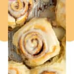 Homemade Cinnabon cinnamon rolls with frosting.