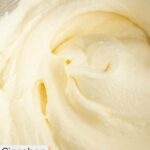 Homemade Cinnabon frosting in a bowl.