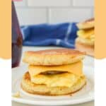 Homemade McGriddle on a plate.
