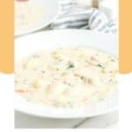 Copycat Olive Garden chicken and gnocchi soup in a bowl.