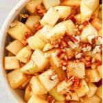 A bowl of classic charoset.
