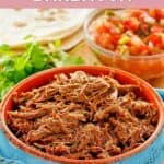 Homemade Chipotle barbacoa, pico de gallo, and tortilla shells.