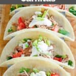 Tacos made with homemade Chipotle carnitas.