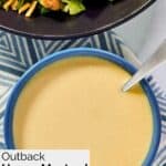 A bowl of homemade Outback honey mustard dressing.