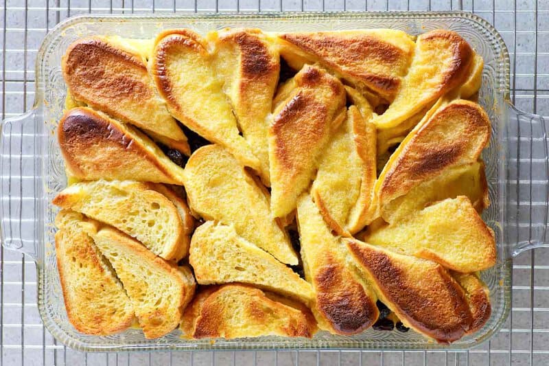 Copycat Raglan Road bread pudding after baking.