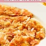 Homemade Waffle House hashbrowns on a plate.