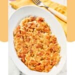 Homemade Waffle House hash browns on a large plate.
