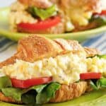 Copycat chicken salad chick egg salad sandwiches.