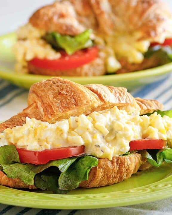 Copycat chicken salad chick egg salad sandwiches.